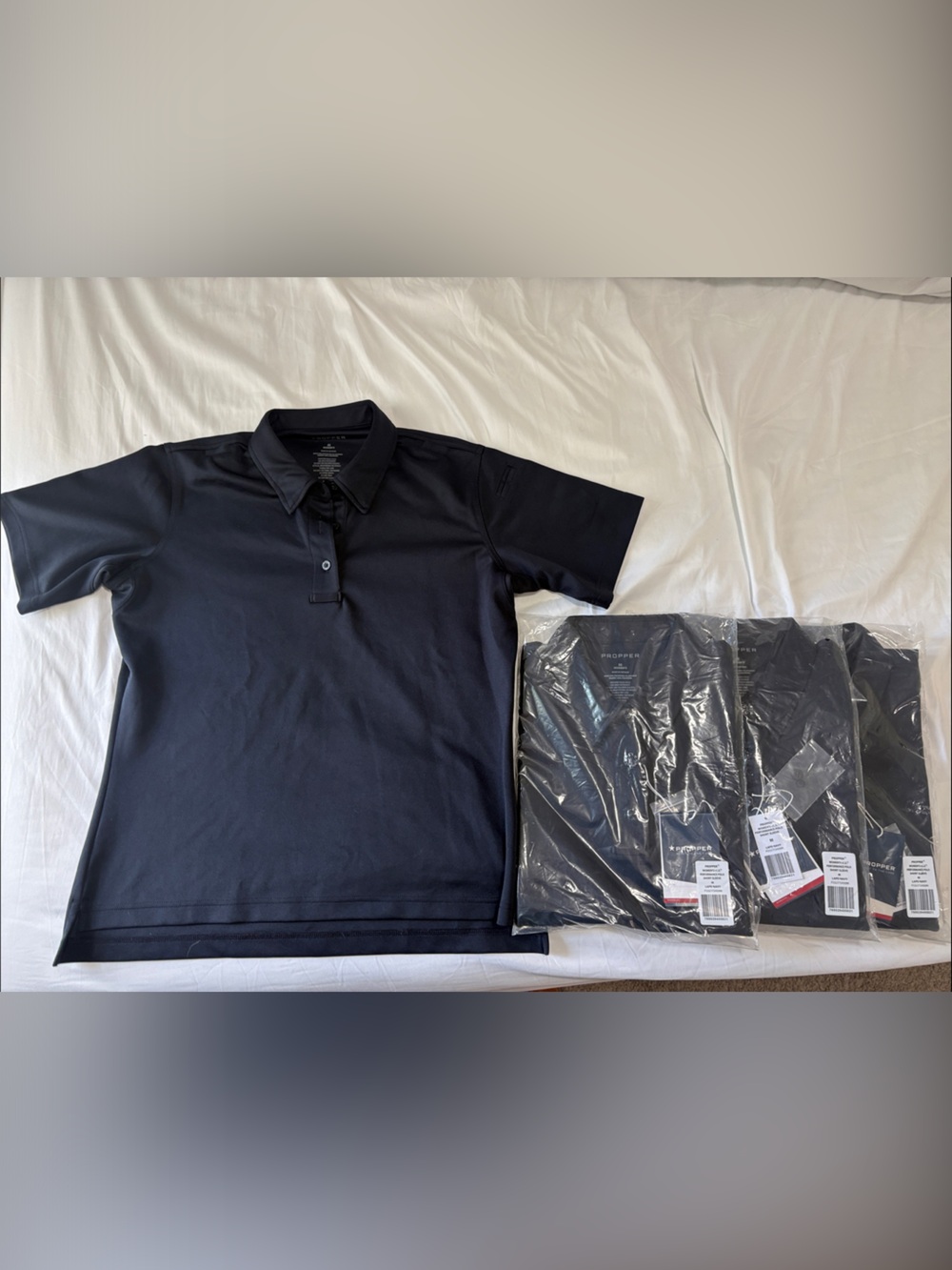 4 Pack Propper Women's Navy Blue Polos